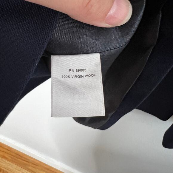 Vintage Pendleton Virgin Wool Jacket Navy Button Up Pockets Long Sleeve Sz 6 - Picture 5 of 5